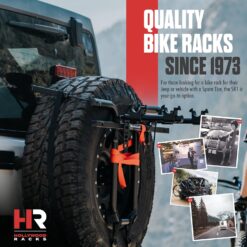 Hollywood Racks SR1 Spare Tire Bike Rack for Car for 2 Bikes, Up to 35 Lbs Each