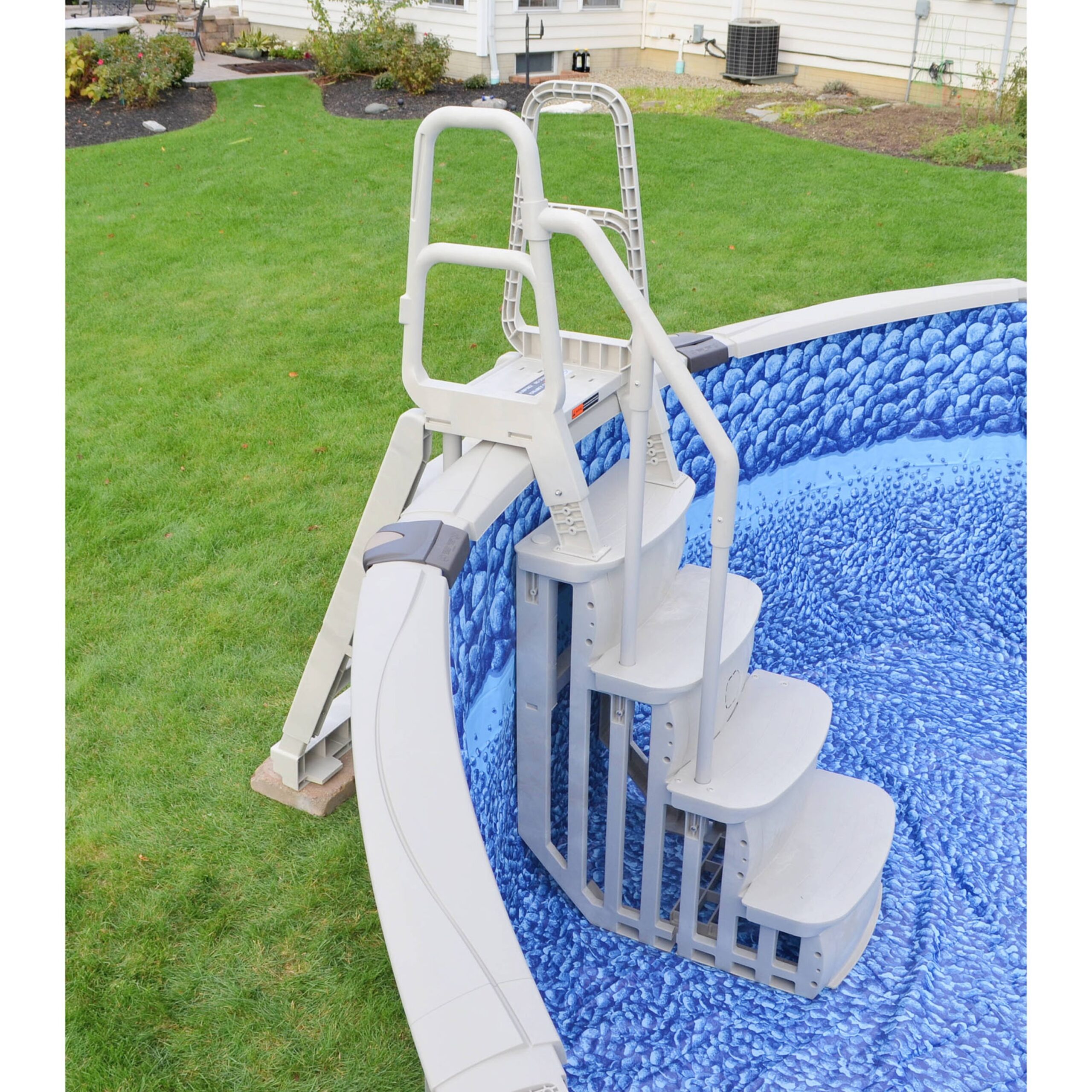 Main Access 54-in Plastic A-frame pool ladder Hand Rail