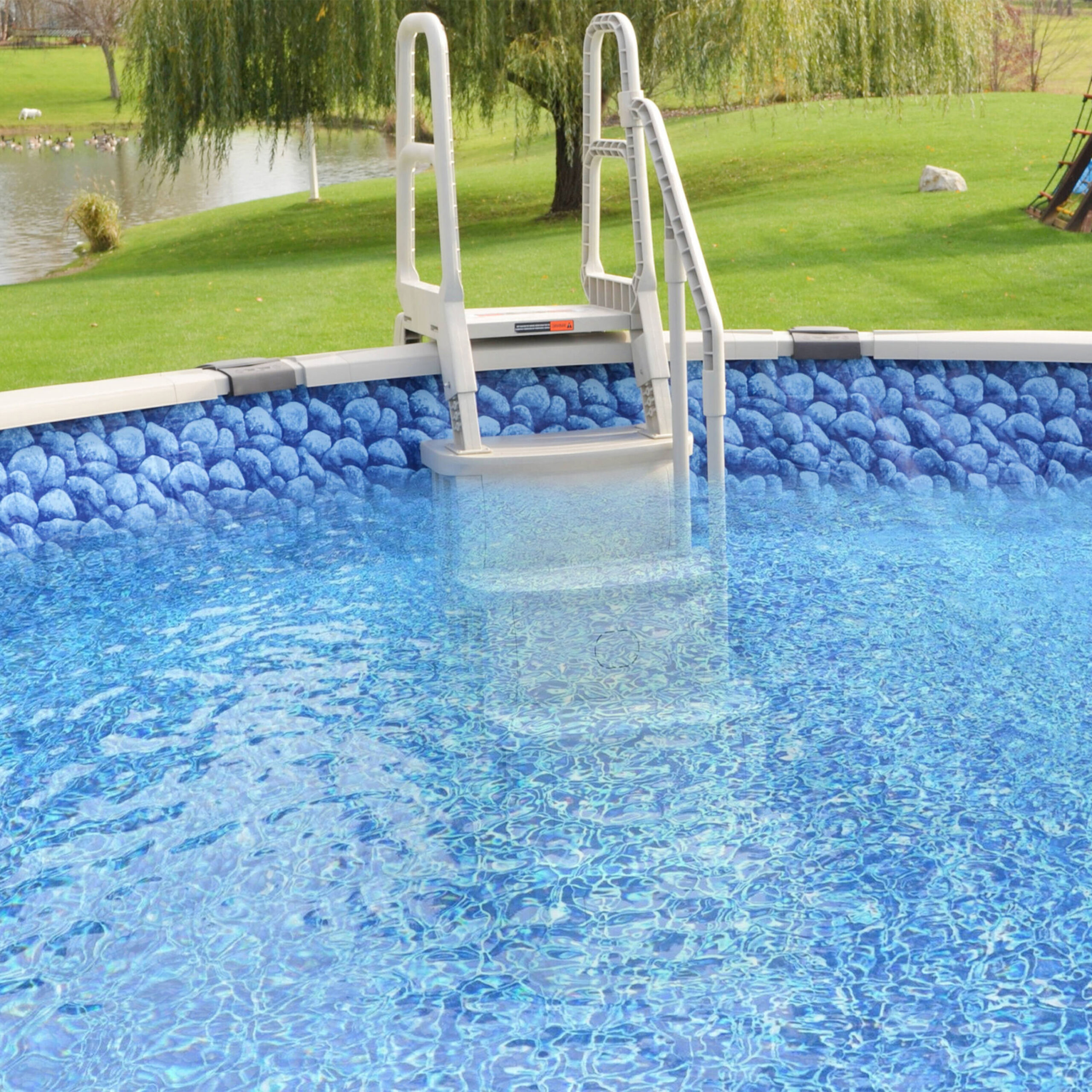 Main Access 54-in Plastic A-frame pool ladder Hand Rail