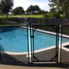WaterWarden Aluminum Mesh Pool Safety Barrier Gate Black ( 2.5-ft x 4-ft )