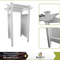 Zippity Outdoor Products 61.5-in x 46.5-in x 88.75-in White Outdoor Shower Kit Enclosure