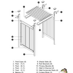 Zippity Outdoor Products 61.5-in x 46.5-in x 88.75-in White Outdoor Shower Kit Enclosure