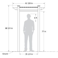 Zippity Outdoor Products 61.5-in x 46.5-in x 88.75-in White Outdoor Shower Kit Enclosure