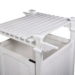 Zippity Outdoor Products 61.625-in x 46.625-in x 88.75-in White Outdoor Shower Kit Enclosure