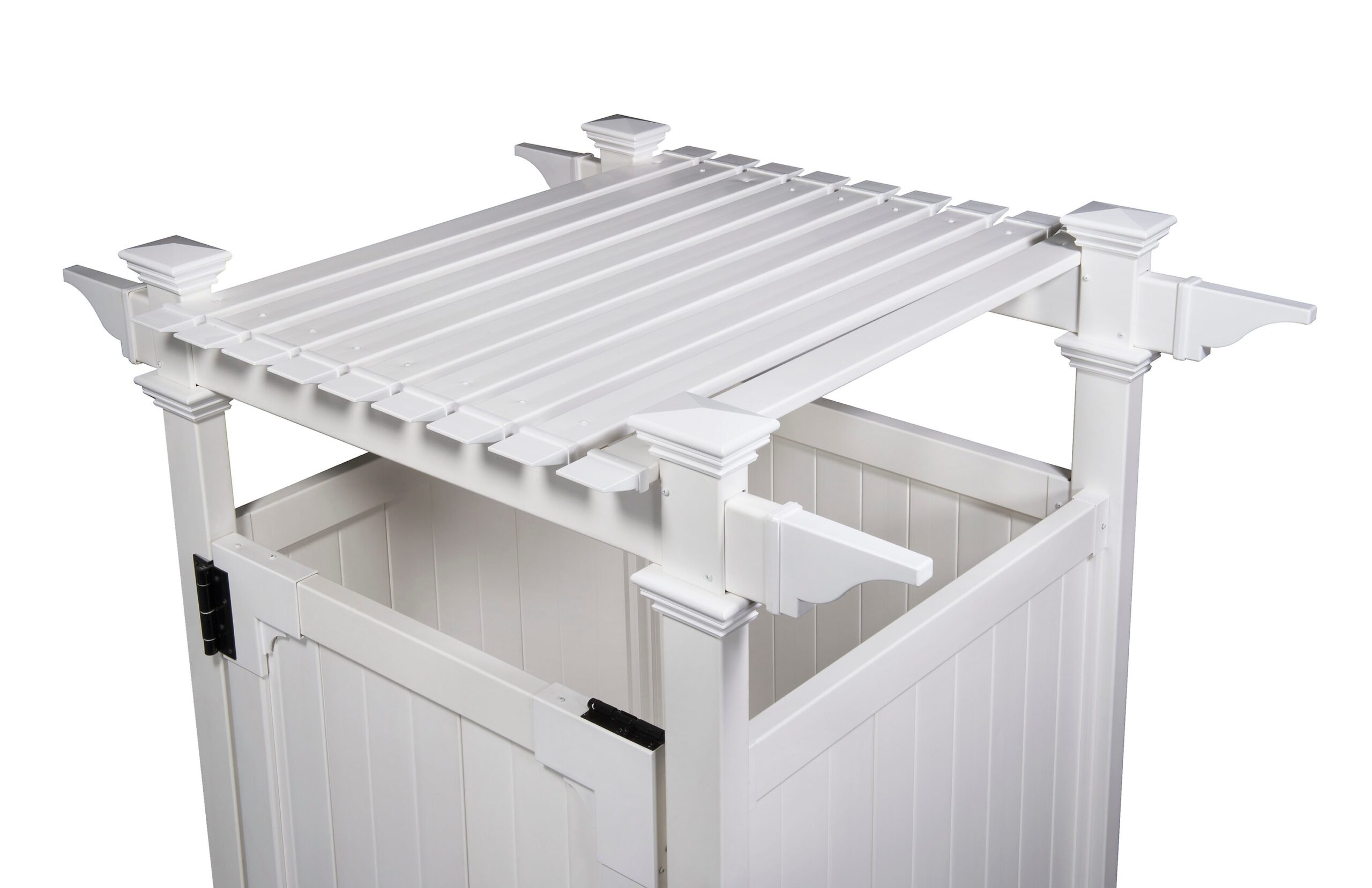 Zippity Outdoor Products 61.625-in x 46.625-in x 88.75-in White Outdoor Shower Kit Enclosure