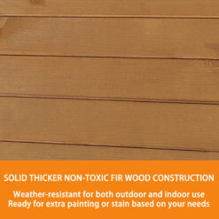 VEIKOUS Wooden Potting Bench Tables 46-in x 47.9-in x 15.3-in Natural Potting Bench