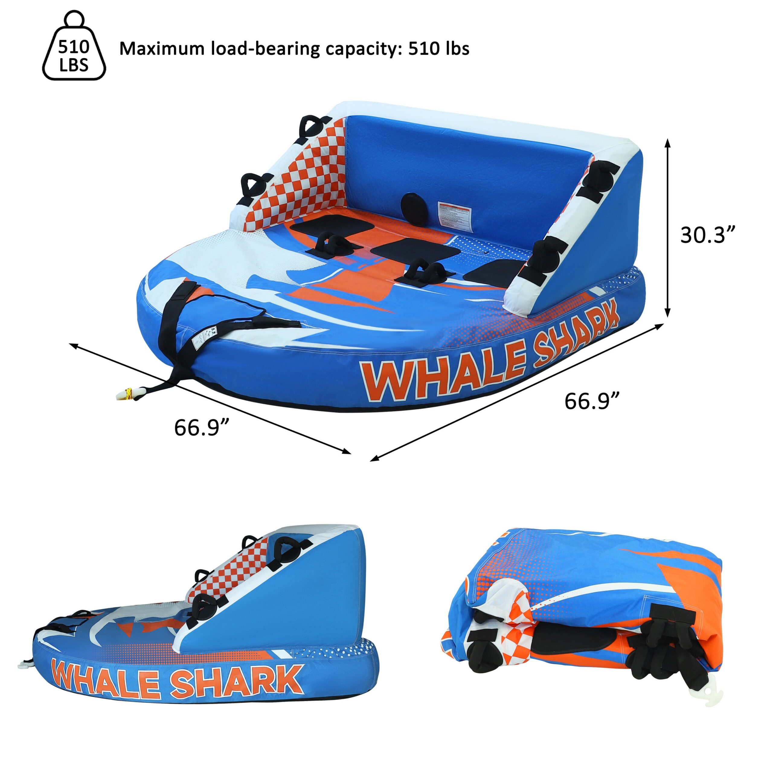 VEIKOUS Blue Tube float
