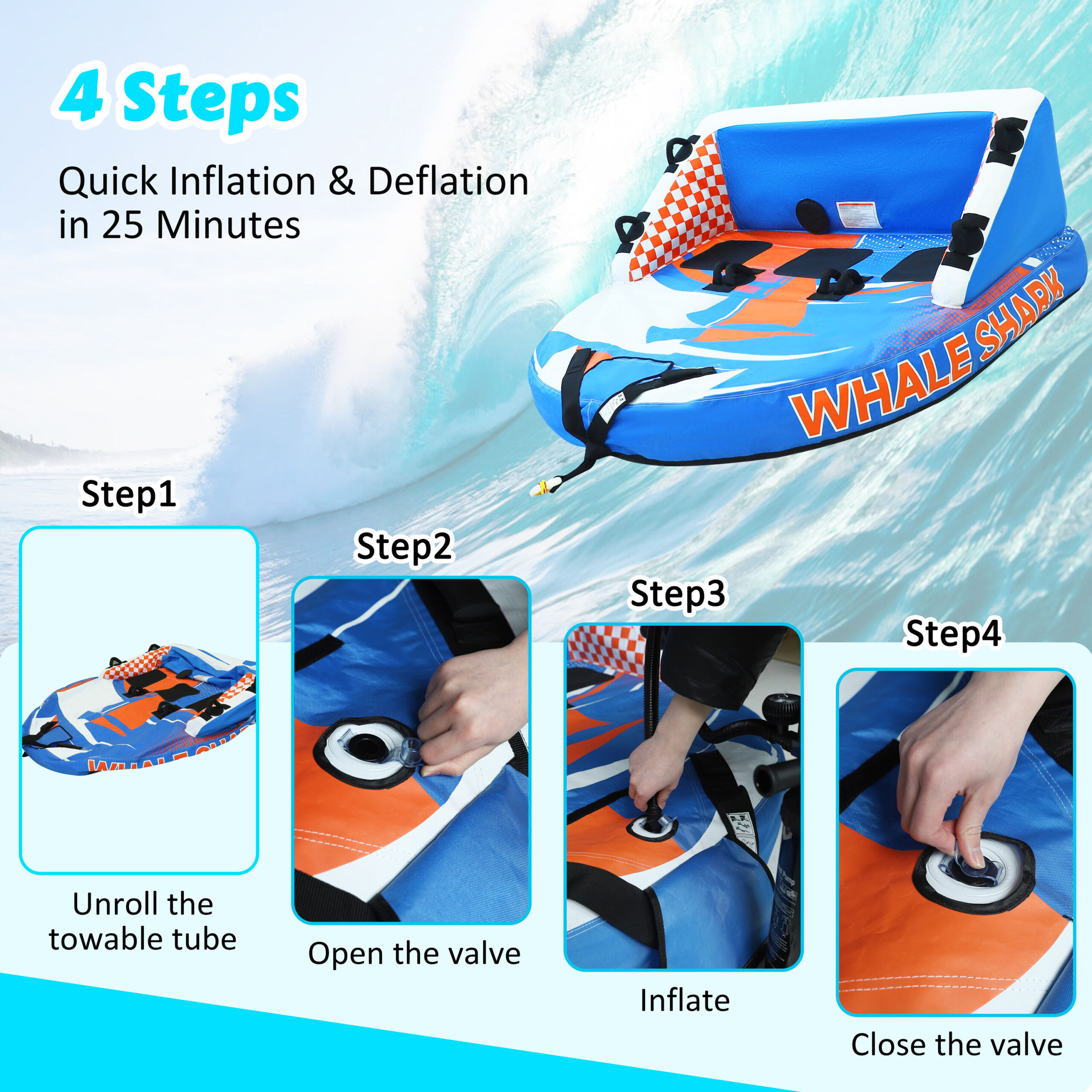 VEIKOUS Blue Tube float
