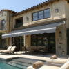 VEIKOUS 155.7-in Width x 10-in Height x 96-in Projection Gray Manual Retractable Patio Awning