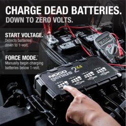 NOCO GENIUS2X4: 8A 4-Bank Smart Battery Charger (2A/Bank) - 6V/12V Automatic Maintainer, Trickle Charger & Desulfator