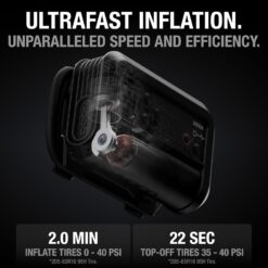 NOCO Boost+Air AX65: 2000A Jump Starter with Air Compressor Tire Inflator – Starts 8.0L Gas & 6.0L Diesel – 67 SLPM Airflow Inflates 0–40 PSI in 2 Minutes