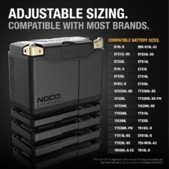 NOCO Lithium NLP20: Ultra-Light 12V Lithium Powersport Battery – Group 20 – 7Ah – 600A Start Power – Intelligent BMS – UL Certified