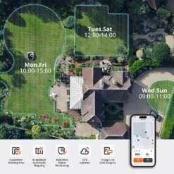 Segway Navimow i110N 7.1-in RTK+Vision Robot Lawn Mower for Up to 1/4 Acre with AI-Assisted Mapping and Multi-Zone Management