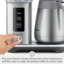 Breville Luxe Drip Coffee Machine BDC465OLT, Olive Tapenade, Thermal Carafe
