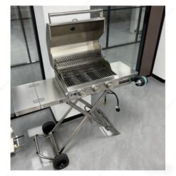 COWSAR 253.12-Sq. in Stainless steel Portable Liquid propane Grill