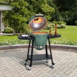 Sunjoy 386-Sq. in Green Portable Charcoal Grill