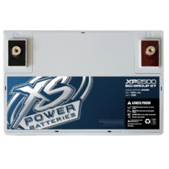 XS Power Supplemental Car Audio Power 12 Volt AGM Battery with2000 Amps & 80 Amp Hours & 150 Minutes of Reserve Capacity