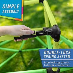 Eezy Peezy Climber with Top - Active Indoor Outdoor Play Set Climbing Dome Equipment Toys - Fun for Kids Ages 3 to 6 Years Old, Green