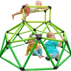 Eezy Peezy Climber with Top - Active Indoor Outdoor Play Set Climbing Dome Equipment Toys - Fun for Kids Ages 3 to 6 Years Old, Green