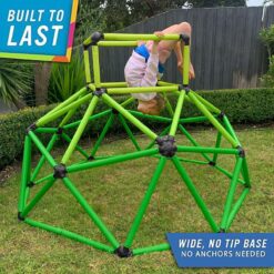 Eezy Peezy Climber with Top - Active Indoor Outdoor Play Set Climbing Dome Equipment Toys - Fun for Kids Ages 3 to 6 Years Old, Green
