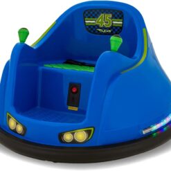 Flybar FunPark Electric Bumper Car 6V for Toddlers, Kids, Baby Ride On Toys, Ages 1.5-4 Years, LED Lights, 360 Degree Spin, Supports up to 66 pounds (No Remote)