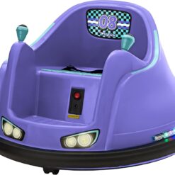 Flybar FunPark 6V Bumper Car for Toddlers, Kids Bumper Car, Electric Toddler Ride On Toys for Kids, Baby Bumper Car, Ages 1.5-4 Years, LED Lights, 360 Degree Spin, Supports up to 66 pounds (No Remote)