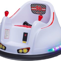 Flybar FunPark 6V Electric Bumper Car Ride-On for Toddlers, Ages 1.5–4 Years, LED Lights, 360° Spin, Supports up to 66 lbs (No Remote)