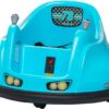 Flybar FunPark 6V Bumper Car – 360° Electric Ride-On Toy with LED Lights, Safety Seat Belt, Soft Bumpers – Indoor & Outdoor Bumper Car for Kids Ages 1.5-4 Years, Supports Up to 66 lbs (No Remote)