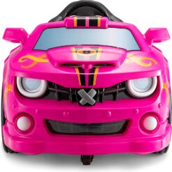 Kid Trax Dizzy Racers 6V Ride On Car – Toddler Toy with 360° Spin, w/Big Wheel, Indoor/Outdoor Toys, Electric Cars for Kids, Ride On for Boys & Girls, Max Weight of 66lbs, Ages 2-5 – Pink CAR