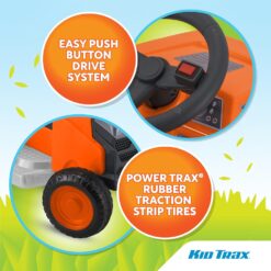 Kid Trax 6V Mow and Go Ride On Lawn Mower - Electric Cars for Kids, Toddler Outdoor Toys, Toddler Car, Kids Ride On Toys, Easy Drive, Durable, Ages 18-30 Months, Max Weight 44 lbs. 1.5 MPH