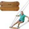 Swurfer Stand Up TreeSkate Outdoor Swing - Tree Swing for Kids with Adjustable Handles, Kids Outdoor Play Equipment, Durable, Weatherproof, Easy Installation, Holds Up to 200 lbs, Ages 6+ (Bamboo)