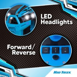Kid Trax 12V Electric ATV - Boys and Girls Ride On Toys, Indoor/Outdoor Quad Four Wheelers, ATV Ride On, Kids' Electric Vehicle, ATV Car Vehicle w/Led Headlight, Max Weight 77 lb, Ages 3-8, Blue