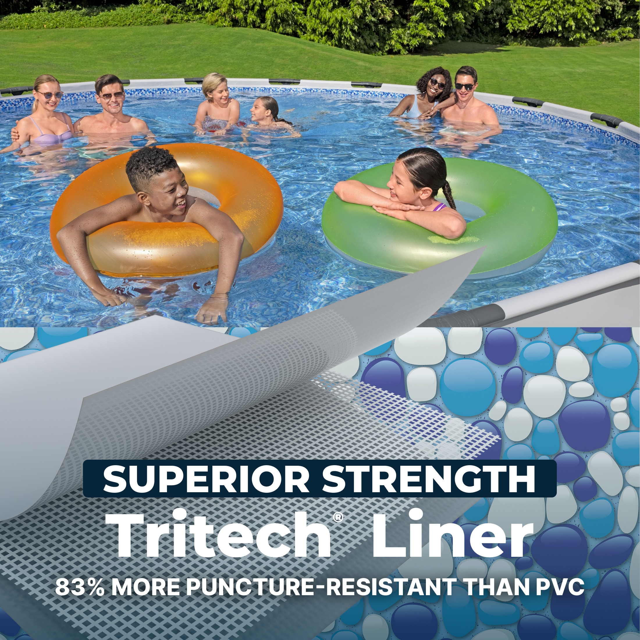 Bestway Steel Pro MAX 18 Feetx48 Inches Round Above Ground Swimming Pool with Pump and Cover