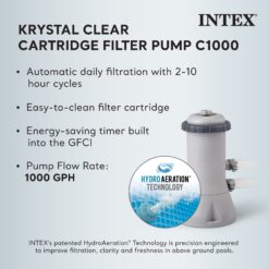 Intex 15-ft x 15-ft x 48-in Above-Ground Pool with Filter Pump with Ground Cloth with Ladder
