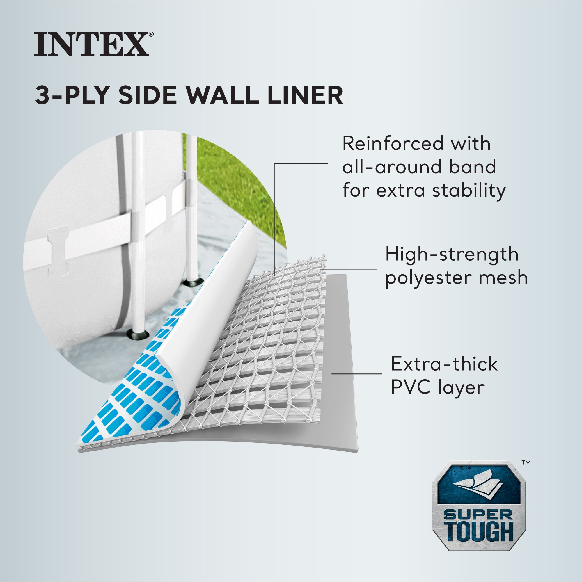 Intex 15-ft x 15-ft x 48-in Above-Ground Pool with Filter Pump with Ground Cloth with Ladder