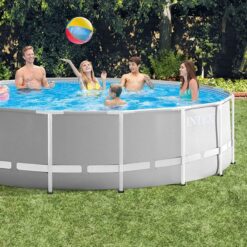 Intex 15-ft x 15-ft x 48-in Above-Ground Pool with Filter Pump with Ground Cloth with Ladder