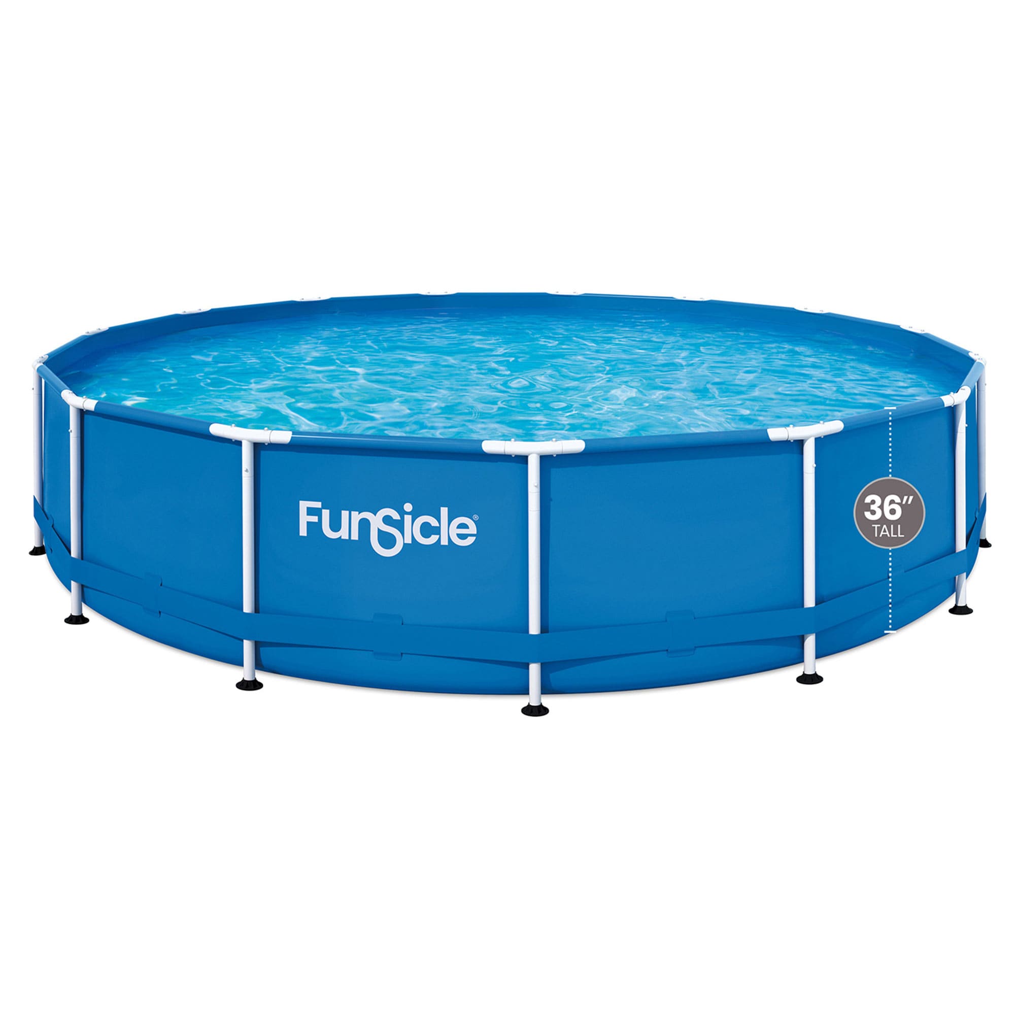 Funsicle 15ft x 36 Inch Outdoor Activity Round Frame Above Ground Swimming Pool Set