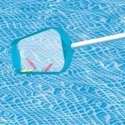 Intex 15-ft x 15-ft x 48-in Metal frame Round Above-Ground Pool with Filter Pump with Ground Cloth with Pool Cover with Ladder