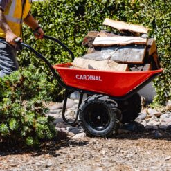 Cardinal 4-cu ft 2 Wheel Steel Powered Wheelbarrow
