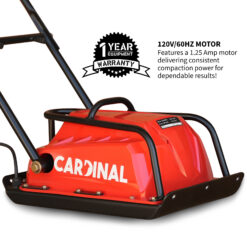 Cardinal 1.25 Amp Corded Electric 120V60Hz 12.6-in x 15.7-in Plate Compactor