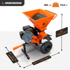 DK2 Manual 7 -HP DK2 POWER Gas Wood Chipper, 3-in Maximum Branch Diameter