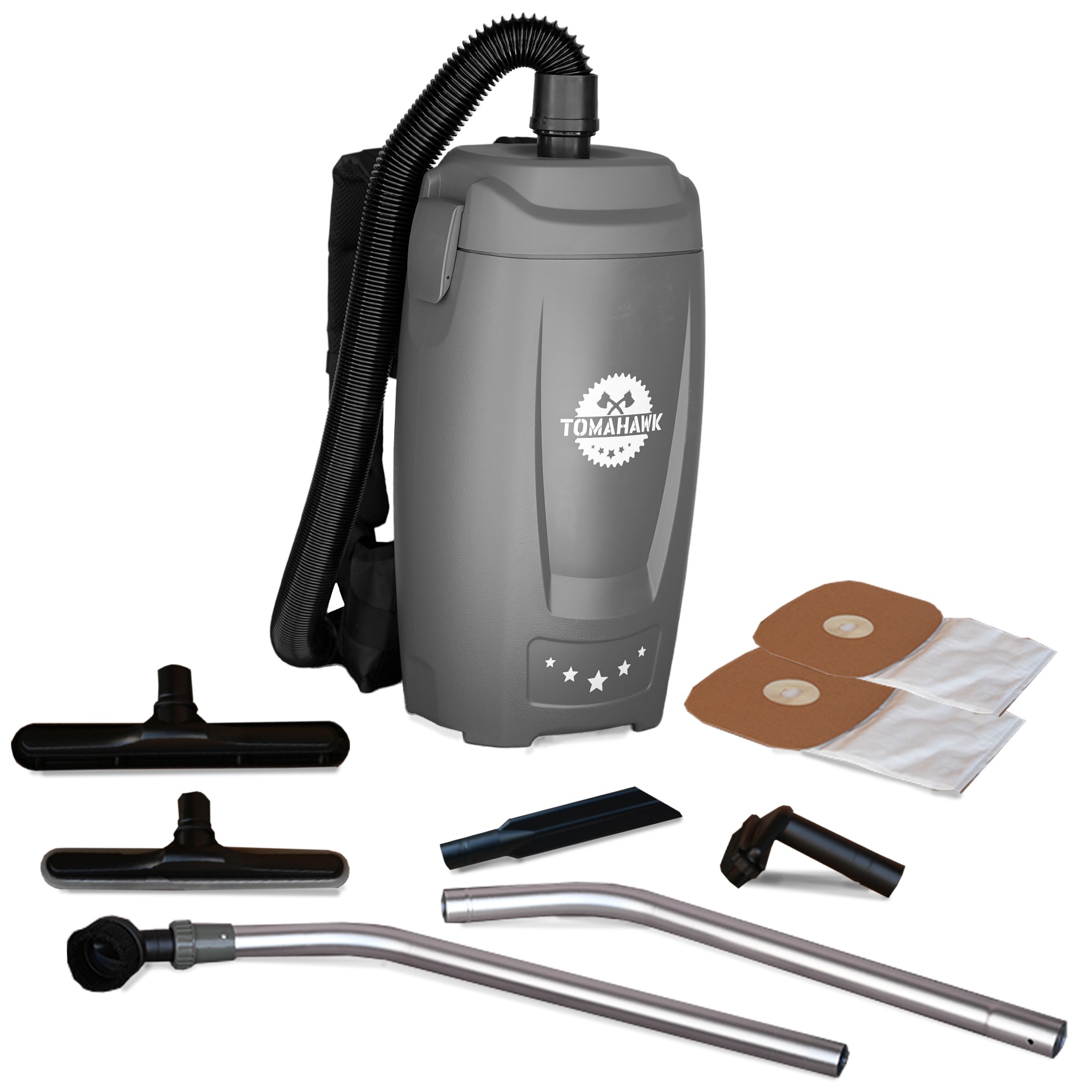 Tomahawk Power Commercial Pet Bagless Backpack Vacuum Cleaner with HEPA Filter