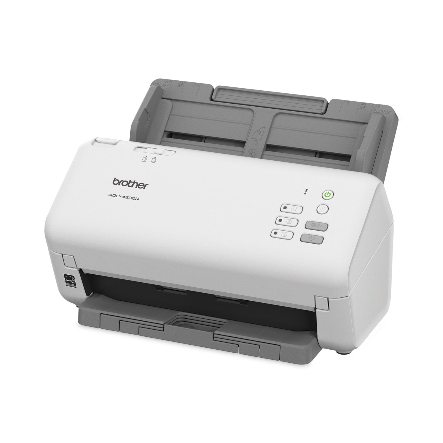 Brother ADS-4300N Professional Desktop Scanner 600 dpi Optical Resolution 80-Sheet Auto Document Feeder