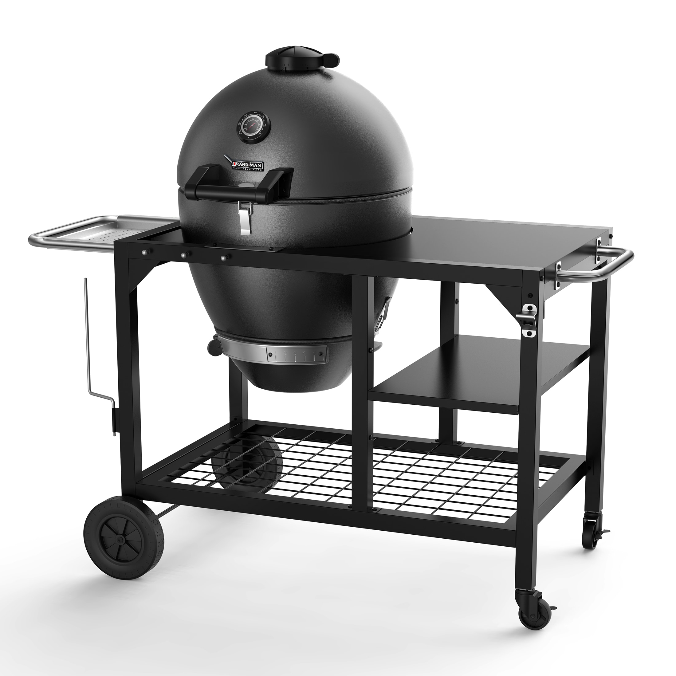 Brand-Man Grills Rodeo Elite 22-in W Black Kamado Charcoal Grill