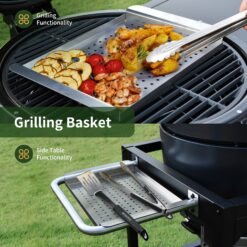 Brand-Man Grills Rodeo Elite 22-in W Black Kamado Charcoal Grill