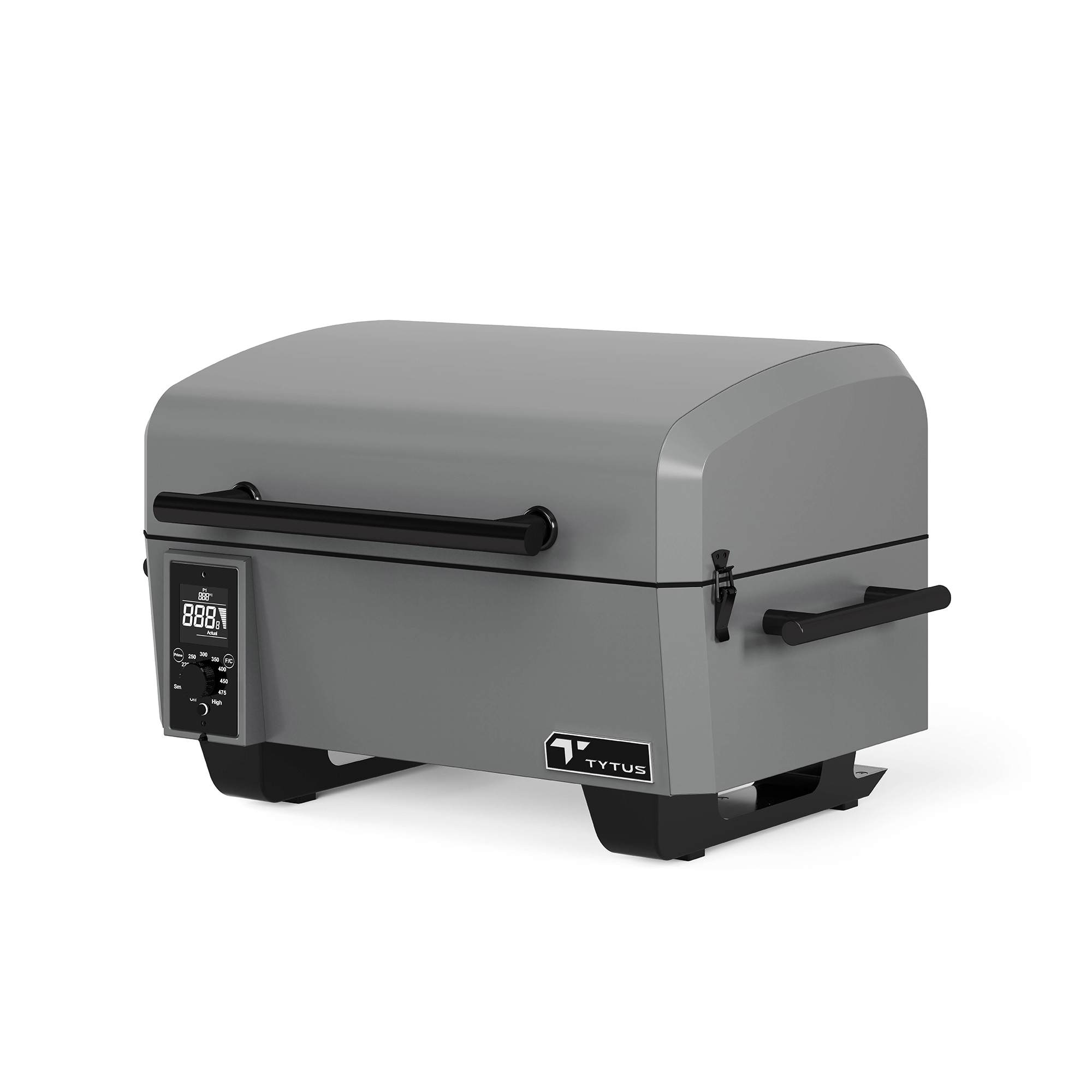 TYTUS Emberwood 282-Sq. in Gunmetal Gray Portable Wood pellet Grill