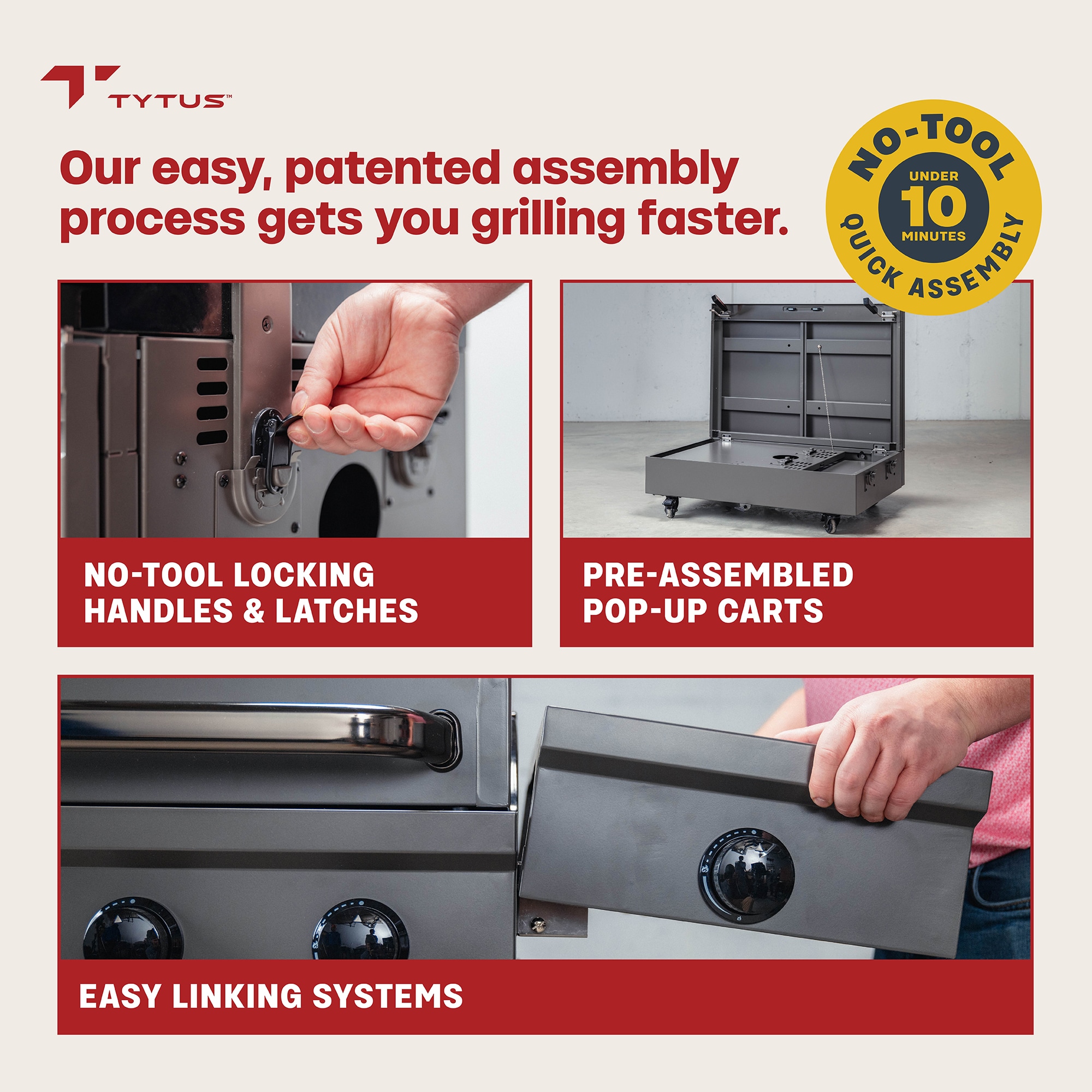 TYTUS Emberwood 282-Sq. in Gunmetal Gray Portable Wood pellet Grill