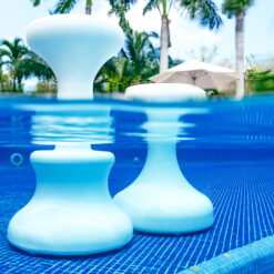 Dunn-Rite Products Made in USA Submersible Swim Up Pool Stools for Underwater Use, Bar Stool for Inside Pool and Patio Deck Seating, 30 Inch (1 Stool)