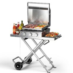 COWSAR Stainless steel Griddle 3 -Burner Liquid Propane Gas Grill
