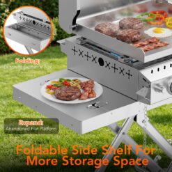 COWSAR Stainless steel Griddle 3 -Burner Liquid Propane Gas Grill